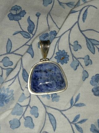 925 Sterling Silver Pendant Necklace Vintage