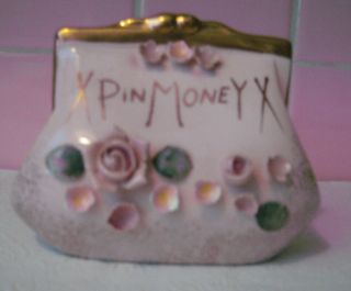 Vintage Pink Pin Money Bank