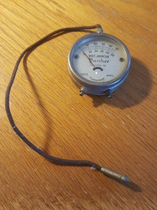 Vintage Yankee Volt Ammeter 108 Made In Usa