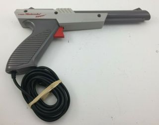 Vintage 1985 Nintendo Nes Zapper Gun Grey & Oem