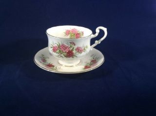 Vintage Paragon Pink Flowered Teacup Set With Gold Trim