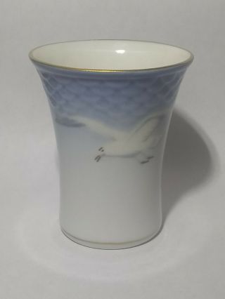 Vintage Porcelain Seagull Painted Toothpick Holder - Denmark