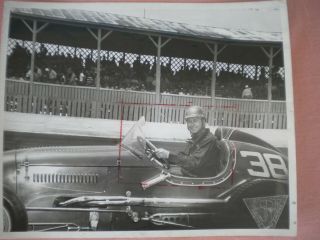 Vintage 1950s Race Car Driver Photo Tom Cherry By Smiths Racing Photos Ohio