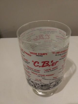 Vintage The C,  B;er Glass Giant Think Smokey And The Bandit