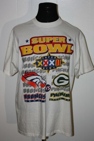 Vintage 1997 1998 Denver Bronco Bowl Tee Shirt Xl