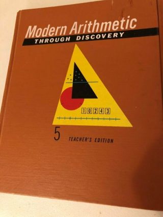 Vtg 1963 Modern Arithmetic Through Discovery Mathematics Books Teacher & Student 2