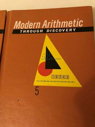 Vtg 1963 Modern Arithmetic Through Discovery Mathematics Books Teacher & Student 3