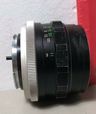 Vintage 1960’s MINOLTA 55mm f/1.  7 MC Rokkor PF MF Breech Lock Lens 4