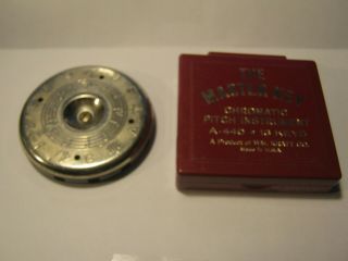 Vintage The Master Key Chromatic Pitch Pipe Instrument A - 440 13 - Key Mk1 - F