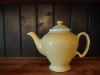 Vintage Mccormick Teapot/tea Pot Yellow Hall Pottery Collectible