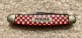 Vintage Purina Advertising Kutmaster 3 - Blade Pocket Knife