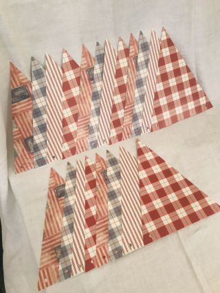 20 Vintage Pottery Barn Old Glory American Pennant Banner Flags Martha by Mail 3