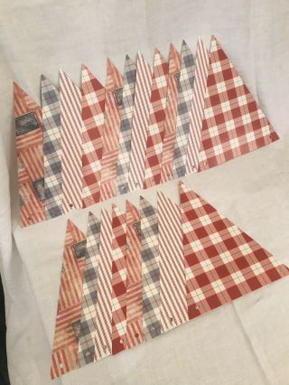 20 Vintage Pottery Barn Old Glory American Pennant Banner Flags Martha by Mail 4
