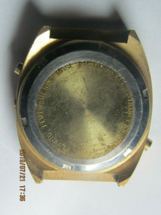 Vintage Men ' s Elgin Solid state digital watch for parts/repair 2 5