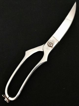 Vintage Kitchen 9” Scissors Poultry Shears Hoffritz Italy Stainless Chicken