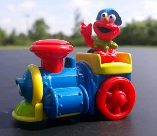 Vintage 1998 Tyco Elmo On Train Toy 2 5/8 " Jim Henson Company Metal