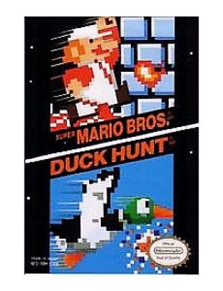 Vintage Mario Bros And Duck Hunt Nintendo System Game Cartridge 1985
