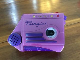 Deluxe Talkgirl Cassette Player Recorder Tiger Home Alone 2 Vintage 1992 W/ Tape
