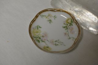 Vintage Haviland & Co Limoges France Porcelain Miniature Plate Floral