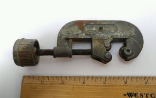 Vintage 1/8 " - 1 - 1/8 " Pipe & Tubing Cutter Cutting Tool