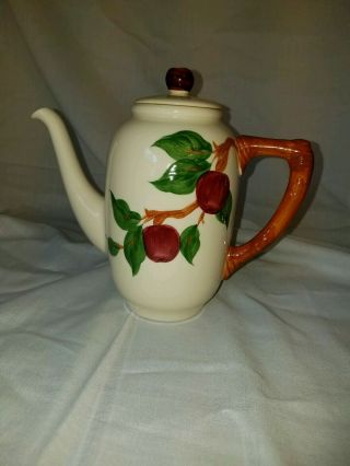 Vintage Franciscan Apple Coffee / Tea Pot With Lid