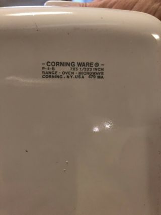 Vintage Corning Ware Spice of Life P - 4 - B 7 X 5 - 1/2 x 3 inch Loaf Pan w/Lid 4
