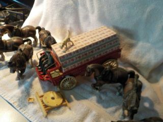 Vintage Budweiser Beer Wagon W/8 Clydesdale Horses Parts