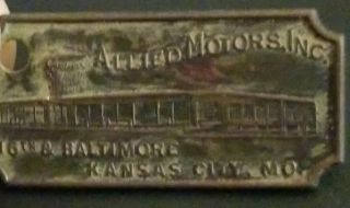Vintage Allied Motors Inc.  Kansas City,  Mo,  Whitehead & Hoag Key Chain Dog Tag