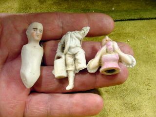 20 x excavated vintage headless doll bodys Germany age 1890 mixed media B 338 5