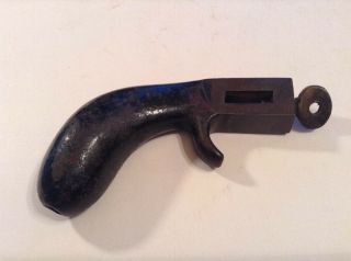 Vintage Pistol Grip Leather Strap Cutter/ Slitter Metal Tool