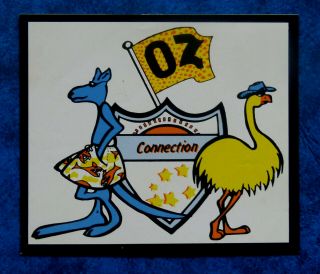 Oz Connection - Vintage 1980,  S Australian Surfing Sticker