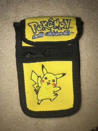 Vintage Nintendo Gameboy Color Advance Pikachu Carrying Case Pokemon