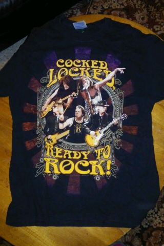 Vtg Tshirt Aerosmith Cocked Locked Ready To Rock 2010 Concert Tour Size M