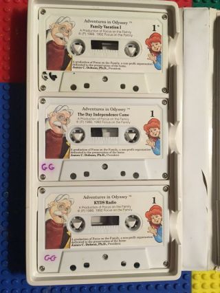 Adventures in Odyssey GRINS GRABBERS & GREAT GETAWAYS 6 Cassette Album Set Vtg 2