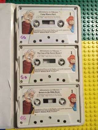 Adventures in Odyssey GRINS GRABBERS & GREAT GETAWAYS 6 Cassette Album Set Vtg 3