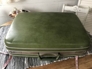 Vintage Samsonite Suitcase - Lg Green 1960s Luggage