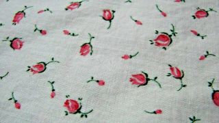 Early Vintage Rose Bud Cotton Fabric Duvet Mattress Cover