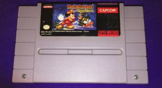 (g306) Vintage Nintendo Snes The Magical Quest Starring Mickey Mouse