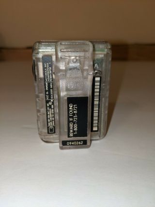 Vintage Motorola USAMOBILE Pager Clear/Translucent 454.  5500mhz 2