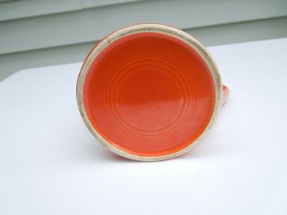 Vintage HARLEQUIN 22 ounce Milk Jug Pitcher Orange Red Color Radioactive HL 4