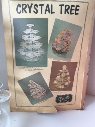 Vintage Crystal Tree Christmas Plastic Holiday Party Decoration Valerie Sweets 2