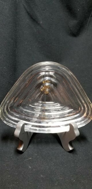 Vintage Anchor Hocking Manhattan Depression Glass Triangle Relish Tray Insert