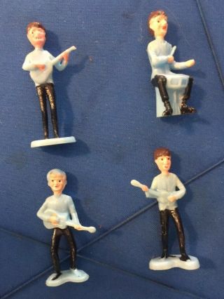 Vintage Unmarked 1960s The Beatles Cake Toppers