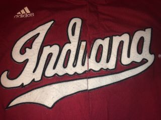 VTG Indiana Hoosiers University Sewn Baseball Jersey IU Button Up Size L Adidas 2