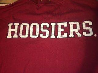 VTG Indiana Hoosiers University Sewn Baseball Jersey IU Button Up Size L Adidas 4