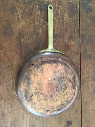 8 " Vintage Copper Fry Pan From Portugal