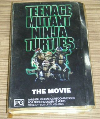 Vintage Pre - Owned Vhs Movie - Teenage Mutant Ninja Turtles: The Movie [v2]