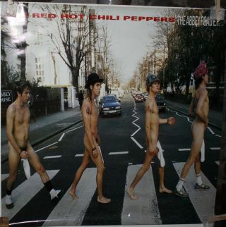 Red Hot Chili Peppers Abbey Road Ep Vintage Us Promo Poster 24 " X 24 " Vg