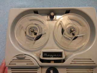 Vintage Mayfair Model Tr - 65 Portable Reel To Reel Tape Recorder
