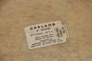 Vintage Garland Amrose Art Linens,  Inc.  8 inch round floral doily VGUC 4